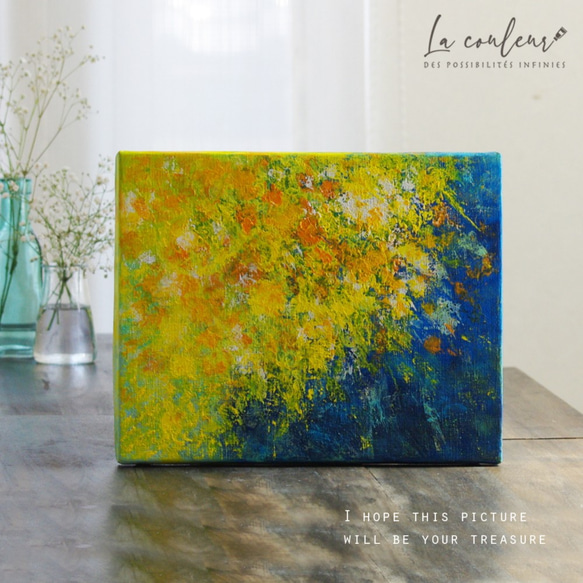 抽象画 ミモザ M 絵画 La couleur aya 通販 11597860｜Creema(クリーマ)