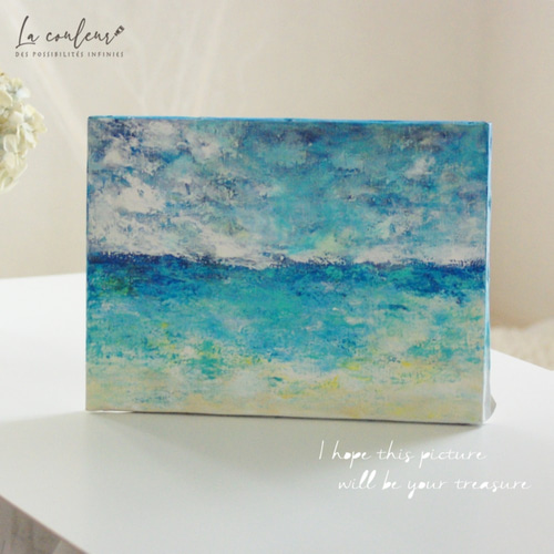 原画】海 332×242×20mm(F4サイズ)キャンバス 送料無料 絵画 La 原画】海 332×242×20mm(F4サイズ)キャンバス 送料無料 絵画 La