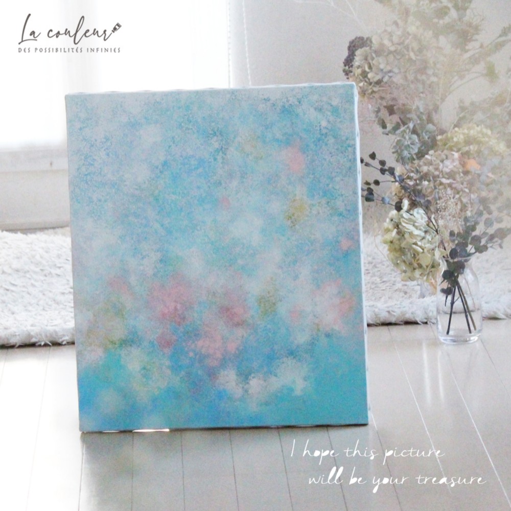 抽象画 油彩 作　■ アート 山岡清紫 絵画