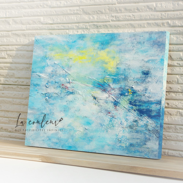 抽象画_青の風景 絵画 La couleur aya 通販 8504573｜Creema(クリーマ