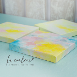 抽象画_3枚セットA 絵画 La couleur aya 通販 9385434｜Creema