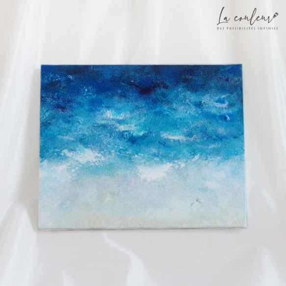 抽象画_うみa 絵画 La couleur aya 通販 9795113｜Creema(クリーマ)