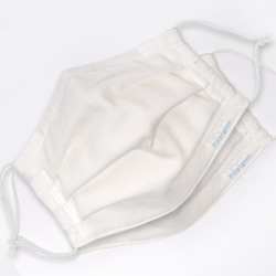 [免費送貨] 3D紗布口罩線（白色×白色橡膠）2件套帶洗衣機的濾袋 第1張的照片