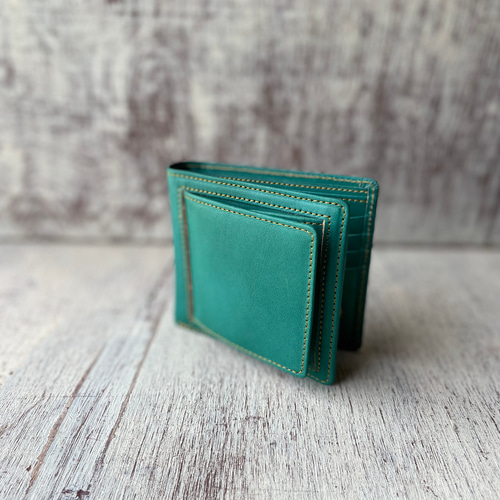 ポールスミス 財布 二つ折り財布 L字ファスナー 緑(グリーン