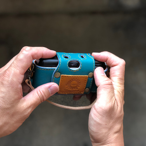 写ルンです 専用ケース(青緑) カメラケース・カメラポーチ