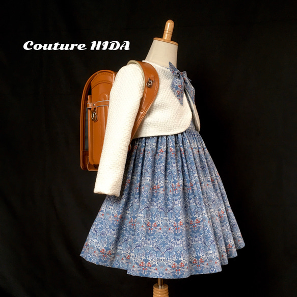 再販】リバティ ストロベリーシーフ 入学式用 ジャケットワンピース