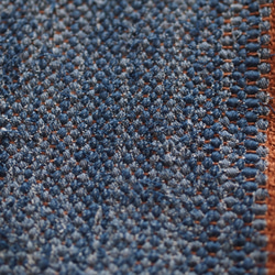 ウォッシュドデニムの裂き織りランチョンマット 4枚目の画像