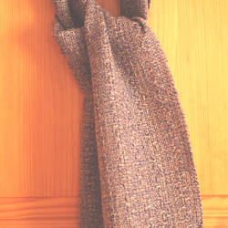 《冬限定》ラムウールの手織りマフラー 6枚目の画像