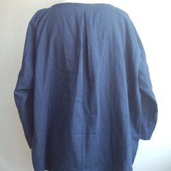 ダブルガーゼのプルオーバー　ゆったりタイプ／受注制作です。 3枚目の画像