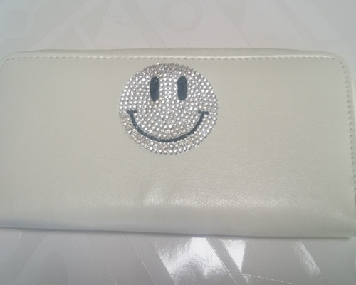 smileにこちゃん☺長財布【オフホワイト】 長財布 camellia 通販 