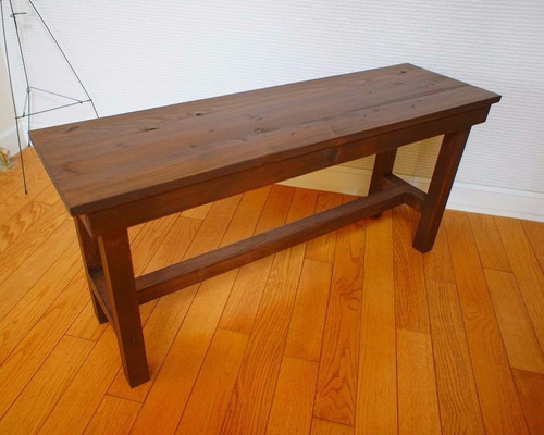 ハンドメイド　ベンチ　高さ40cm 木製ベンチ 40cm高さ（即納可） ソファ・ベンチ tomakichi 通販