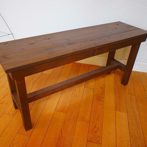 ハンドメイド　ベンチ　高さ40cm 木製ベンチ 40cm高さ（即納可） ソファ・ベンチ tomakichi 通販