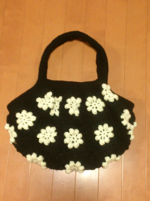 ＊flowerモチーフbag＊L＊ 1枚目の画像