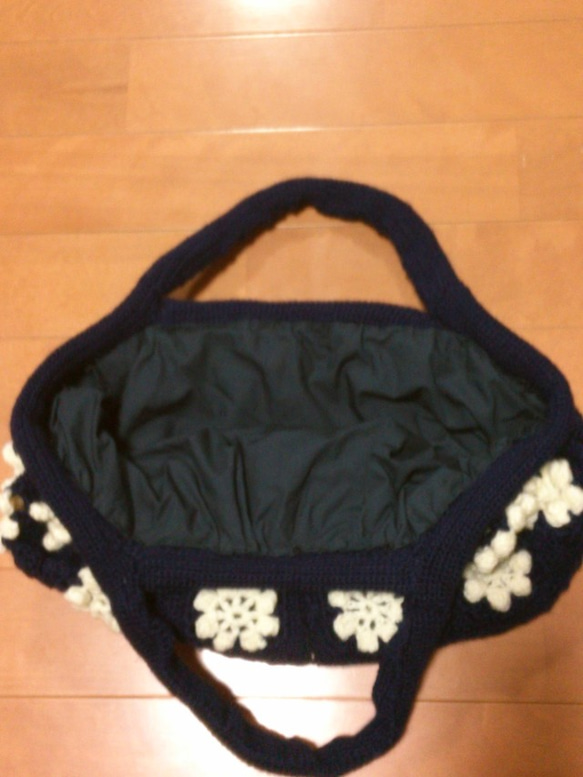 ＊flowerモチーフbag＊L＊ 3枚目の画像