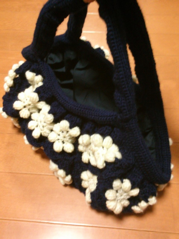 ＊flowerモチーフbag＊L＊ 4枚目の画像