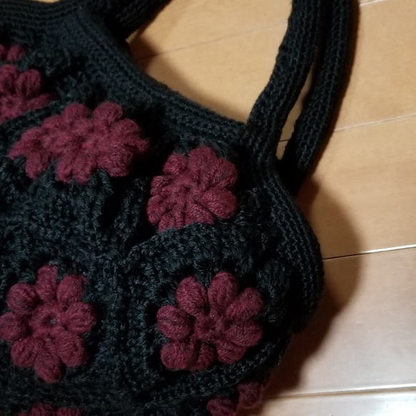 ＊flowerモチーフBag＊M＊ 3枚目の画像