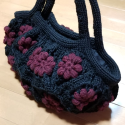 ＊flowerモチーフBag＊M＊ 5枚目の画像