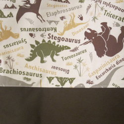 《名入れOK》恐竜いっぱいのレッスンバッグ　男の子　ダイナソー　入園入学 2枚目の画像