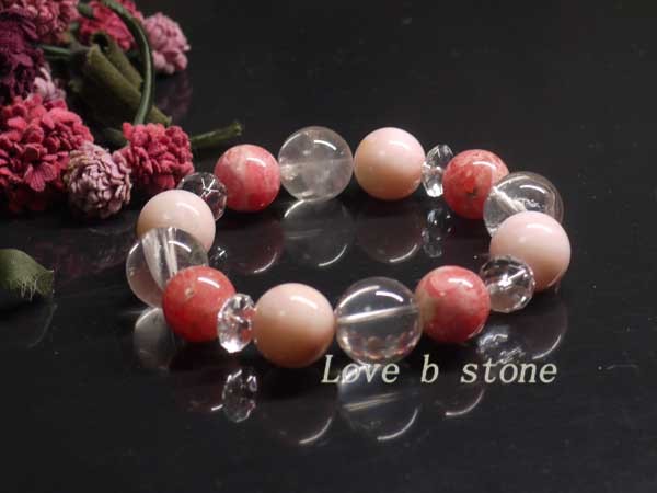 ★希少大玉インカローズ（ロードクロサイト）　ピンクオパール