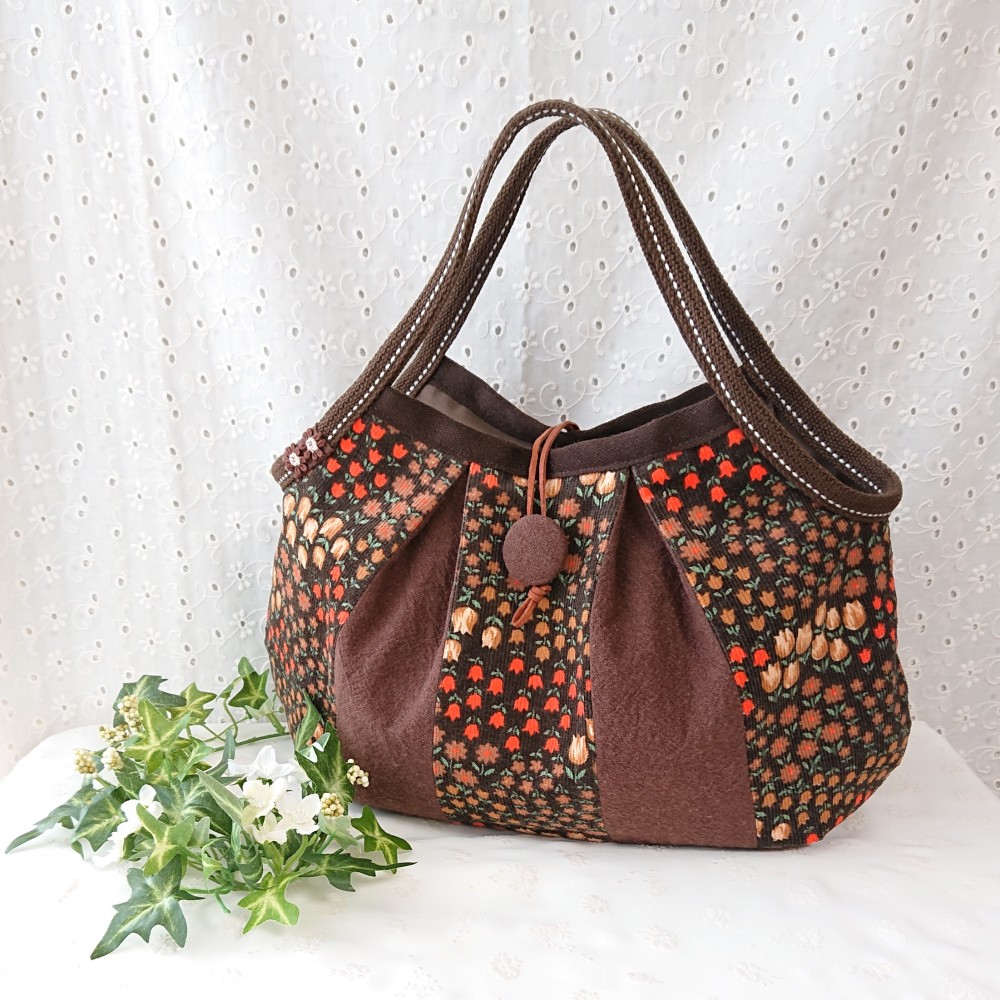 ハンドメイド　 　　　　　　　　　　　　　　リネングラニーバッグ 播州織リネン グラニーバッグ ハンドメイド - メルカリ
