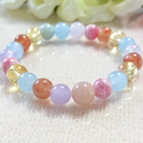 sale♡オレンジムーンストーン*インカローズ*アクアマリン 