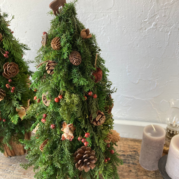 ラスト１点！ナチュラルなクリスマスツリー〜プレゼントを運ぶトナカイ〜 9枚目の画像