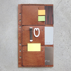 KAKURA【聖經皮卡袋】手縫牛皮筆芯小收納系統筆記本6孔 第1張的照片