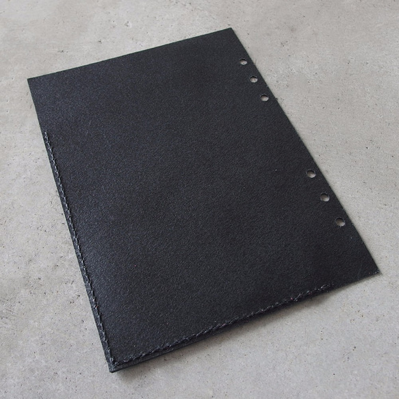 KAKURA A5 皮革自由口袋 黑色 第6張的照片