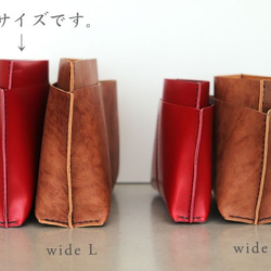 包中包【5個皮口袋L】古董棕棕線KAKURA牛皮手縫可刻名字 第7張的照片
