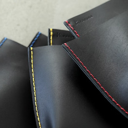 “Creema Limited Made-to-Order”Bag-in-Bag [5 Leather Pockets Wide 第3張的照片