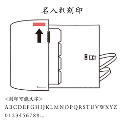 【紐巻きバイブルシステム手帳】ブラック 黒糸 KAKURA 牛革 名入れ刻印可 送料無料 8枚目の画像