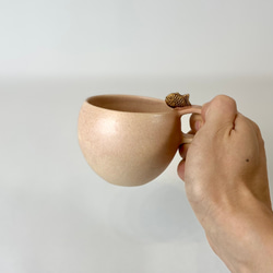 【受注制作品】タイヤキのコーヒーカップ（ベージュ） 3枚目の画像