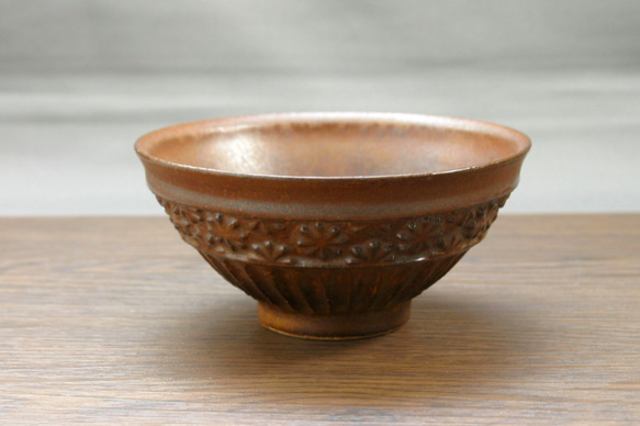『受注制作』赤銅釉　茶碗 1枚目の画像