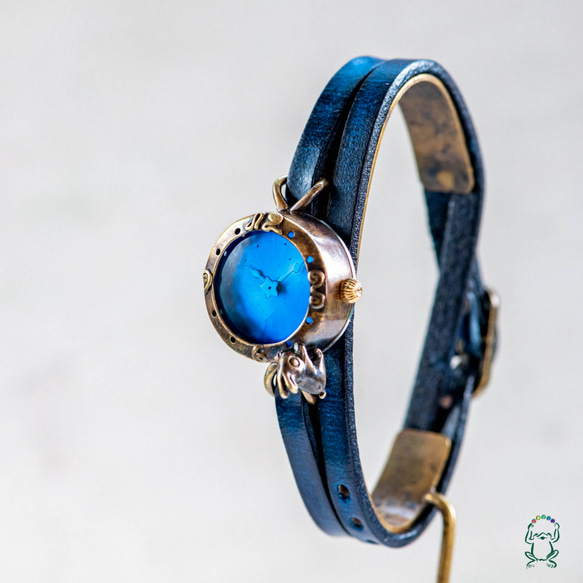 【Creema Limited】小兔腕錶 SS 深藍色 誰找到了第一顆星星 第5張的照片