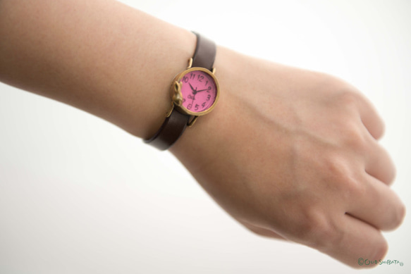 眠りうさぎ腕時計Sピンク 4枚目の画像