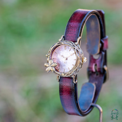 流るる桜腕時計Sマーブルピンク 8枚目の画像