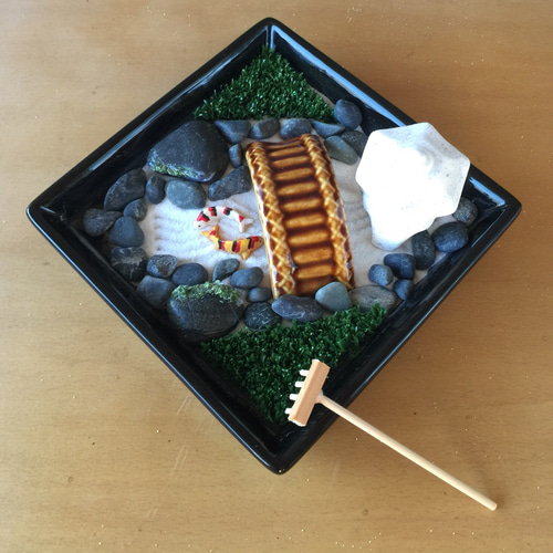 竹久夢二ゆめじ癒しの手作り庭園ミニ枯山水ミニ日本庭園 卓上箱庭キット夢路ジオラマ 竹久夢二ゆめじ癒しの手作り庭園ミニ枯山水ミニ日本庭園 卓上箱庭