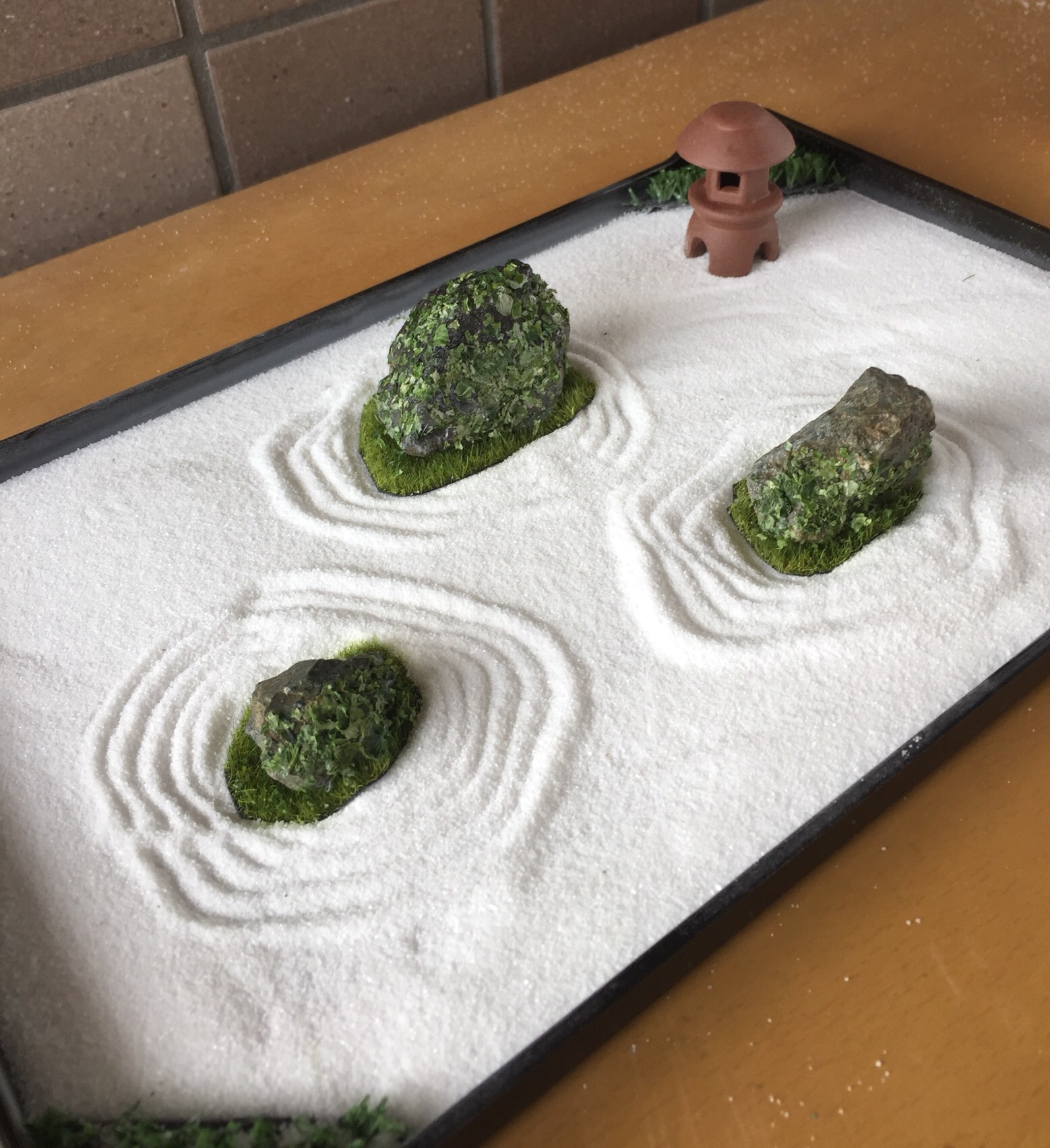 卓上箱庭キット夢路ジオラマ 竹久夢二ゆめじ癒しの手作り庭園ミニ枯山水ミニ日本庭園