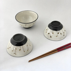 お茶碗　【ミノリ柄】　陶器 2枚目の画像