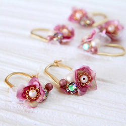 ❁﻿Petit flower and bijou❁（ピアス） 3枚目の画像