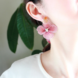 ❁﻿flower motif ＆botanical bijoux❁（ノンホール樹脂ピアス） 6枚目の画像