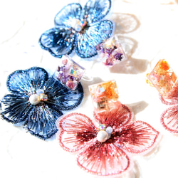 ❁﻿flower motif ＆botanical bijoux❁（ノンホール樹脂ピアス） 7枚目の画像