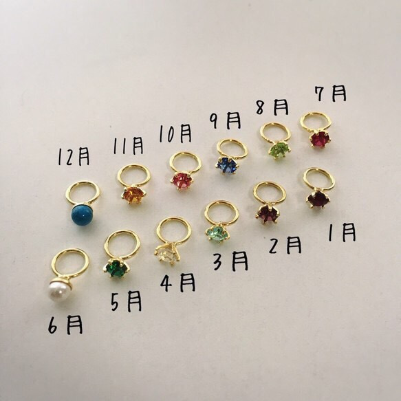 baby ring✴︎initial ネックレス　☆10月のみ在庫あり☆ 2枚目の画像