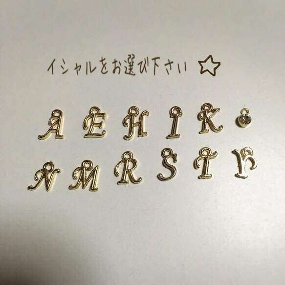 baby ring✴︎initial ネックレス　☆10月のみ在庫あり☆ 3枚目の画像