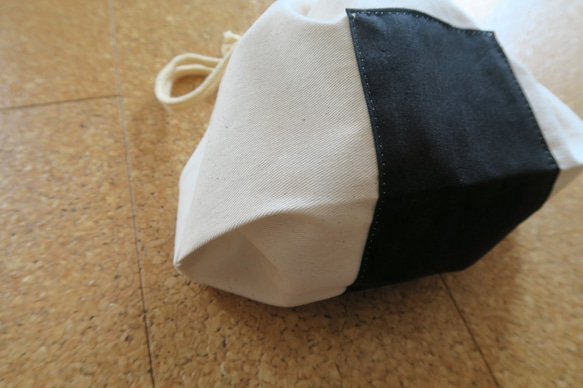 【再販１８】おにぎり巾着袋 / ONIGIRI drawstring bag【通園・通学】【男の子】 2枚目の画像