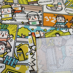 コミック柄ランチマット（正方形)/ Comic print Lunch mat 3枚目の画像