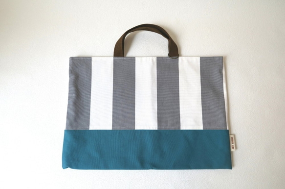 School bag set (Japanese standard size)(gray border/blue) 第2張的照片