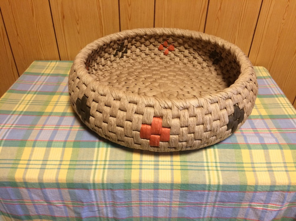 にゃんこのベッド　茶＆オレンジ  受注製作品 1枚目の画像