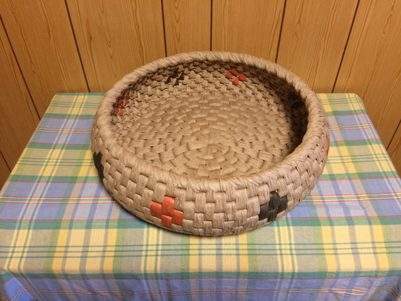 にゃんこのベッド　茶＆オレンジ  受注製作品 2枚目の画像
