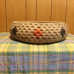 にゃんこのベッド　茶＆オレンジ  受注製作品 3枚目の画像